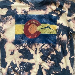 Hand bleached Colorado hoodie woman’s size medium